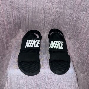 Nike Black and White Sandals